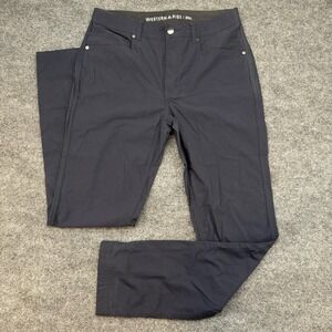 Western Rise Diversion Pants Men's 31 Navy Blue 5-Pocket Stretch Nylon